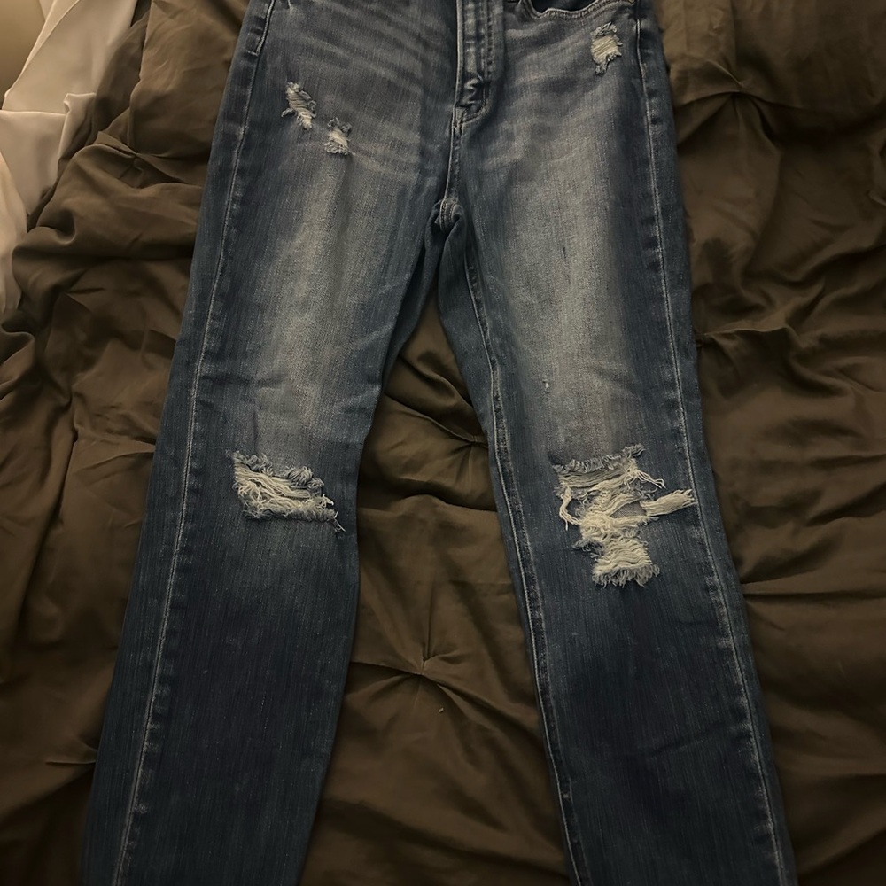 Classic Blue Straight Leg Jeans for Women